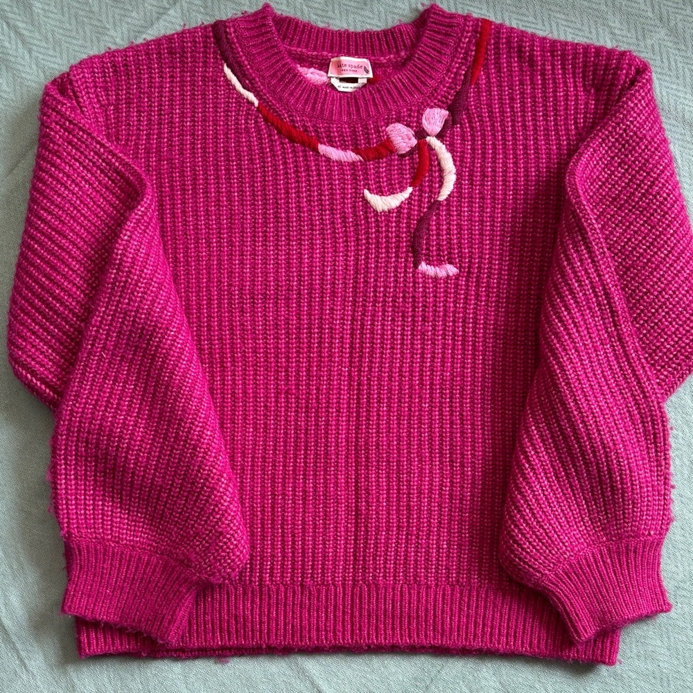 Kate Spade Vibrant Pink Crew Neck Sweater